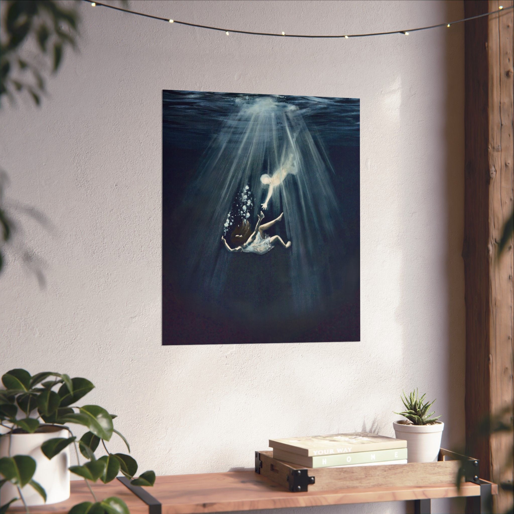Matte saiah 43:2 Paper Print
