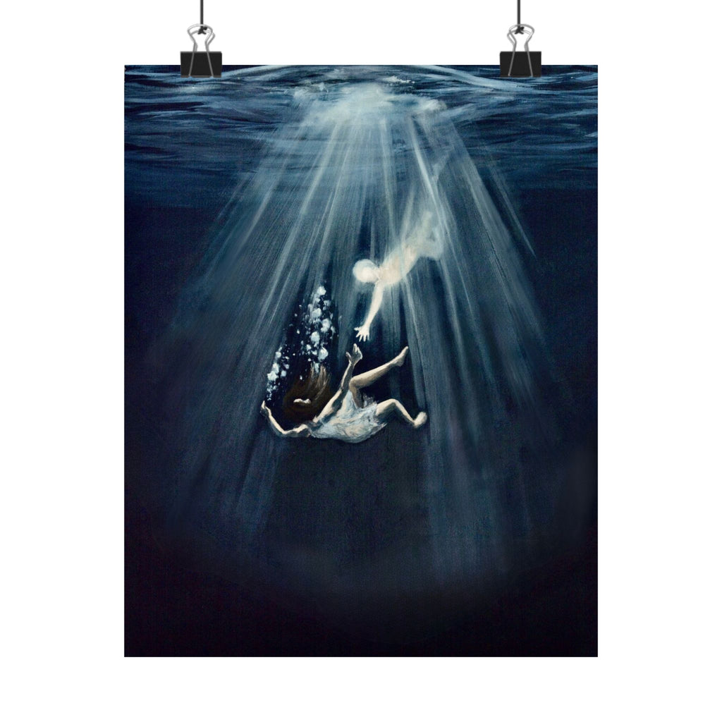 Matte saiah 43:2 Paper Print