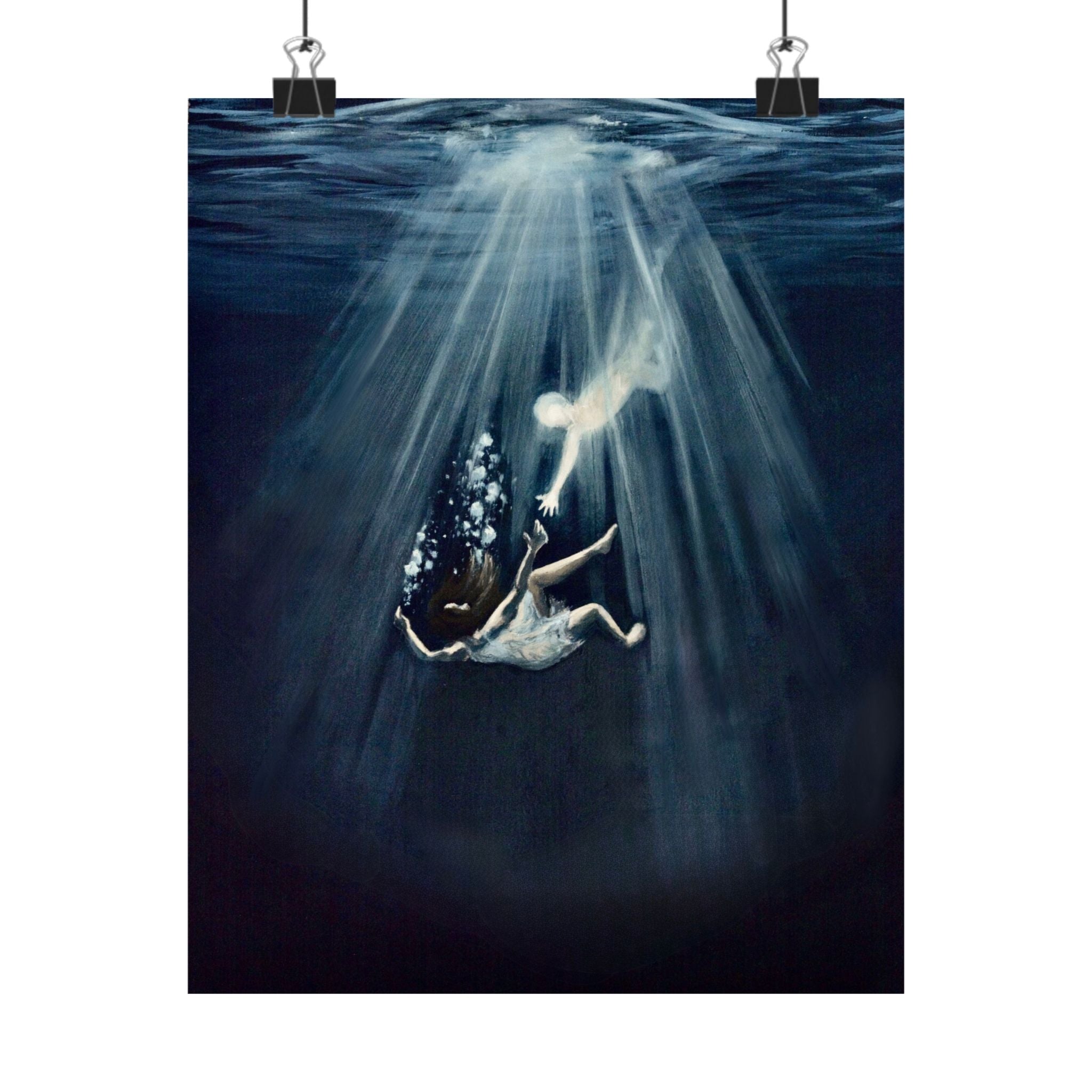 Matte saiah 43:2 Paper Print