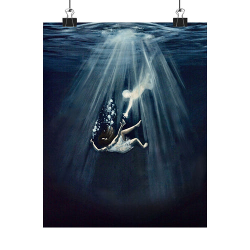 Matte saiah 43:2 Paper Print