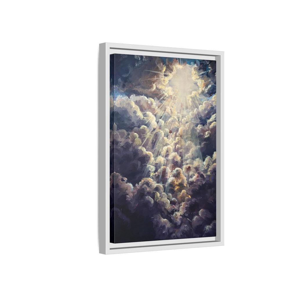 Revelations 1:7 Framed Canvas Print