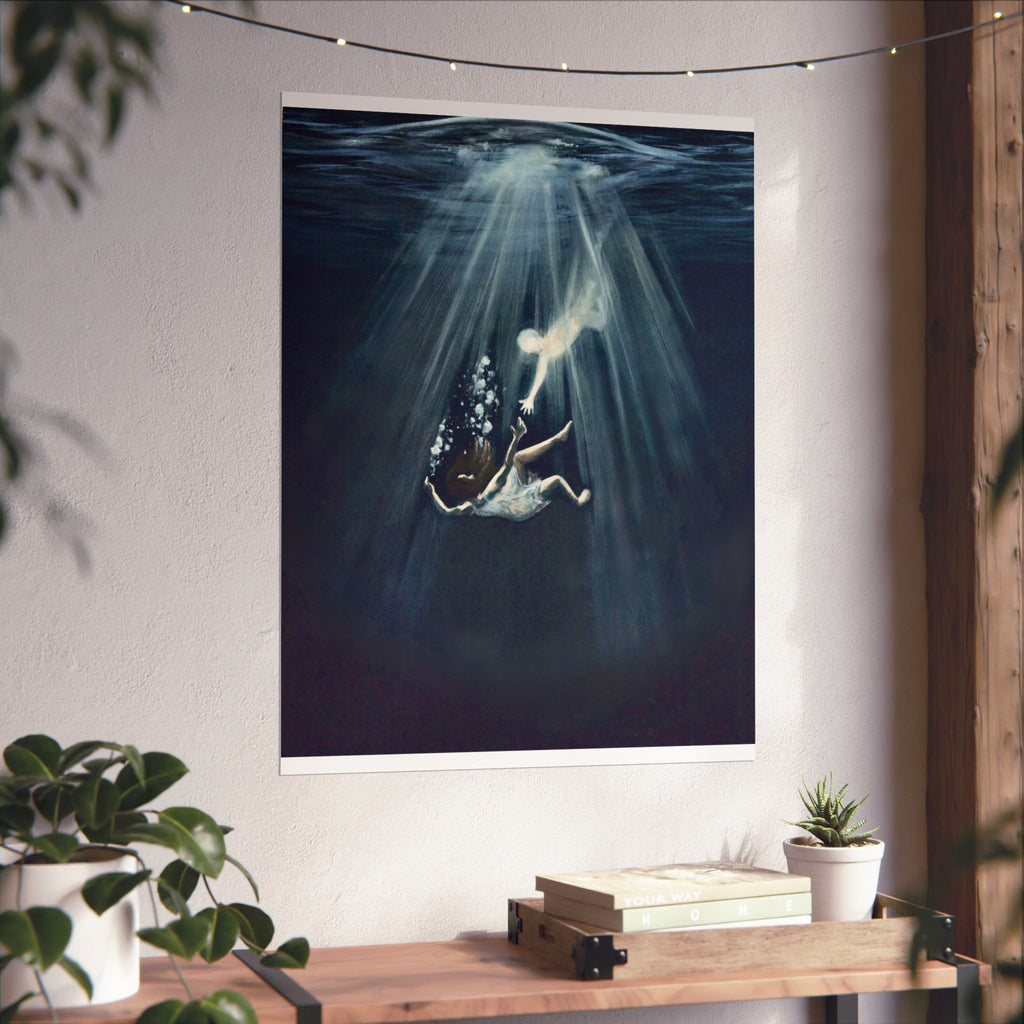 Matte saiah 43:2 Paper Print