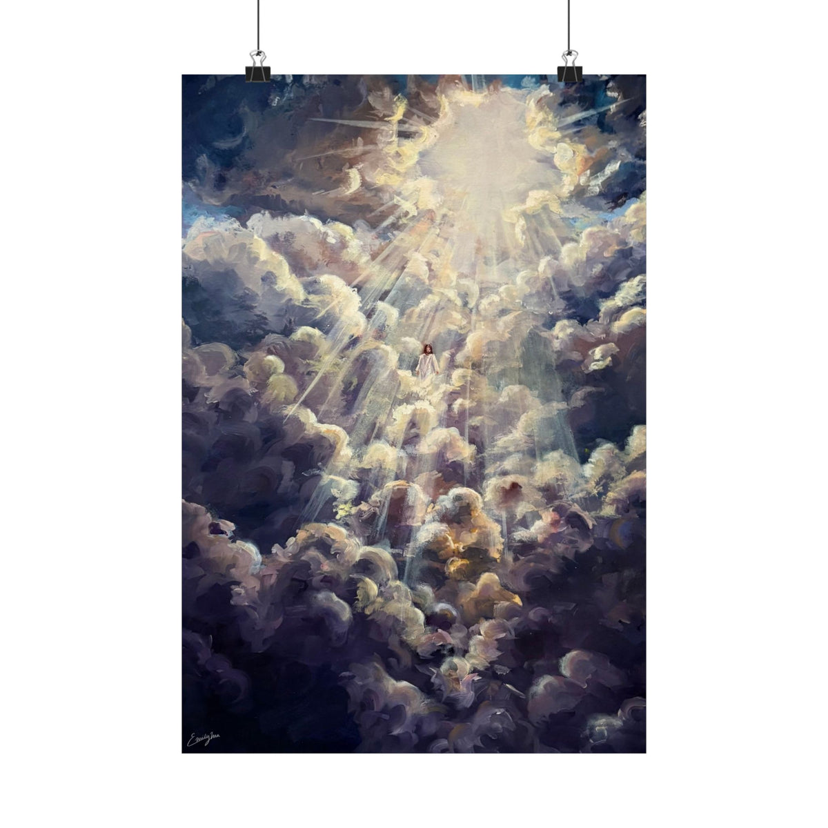 Revelations 1:7 Matte Paper Print
