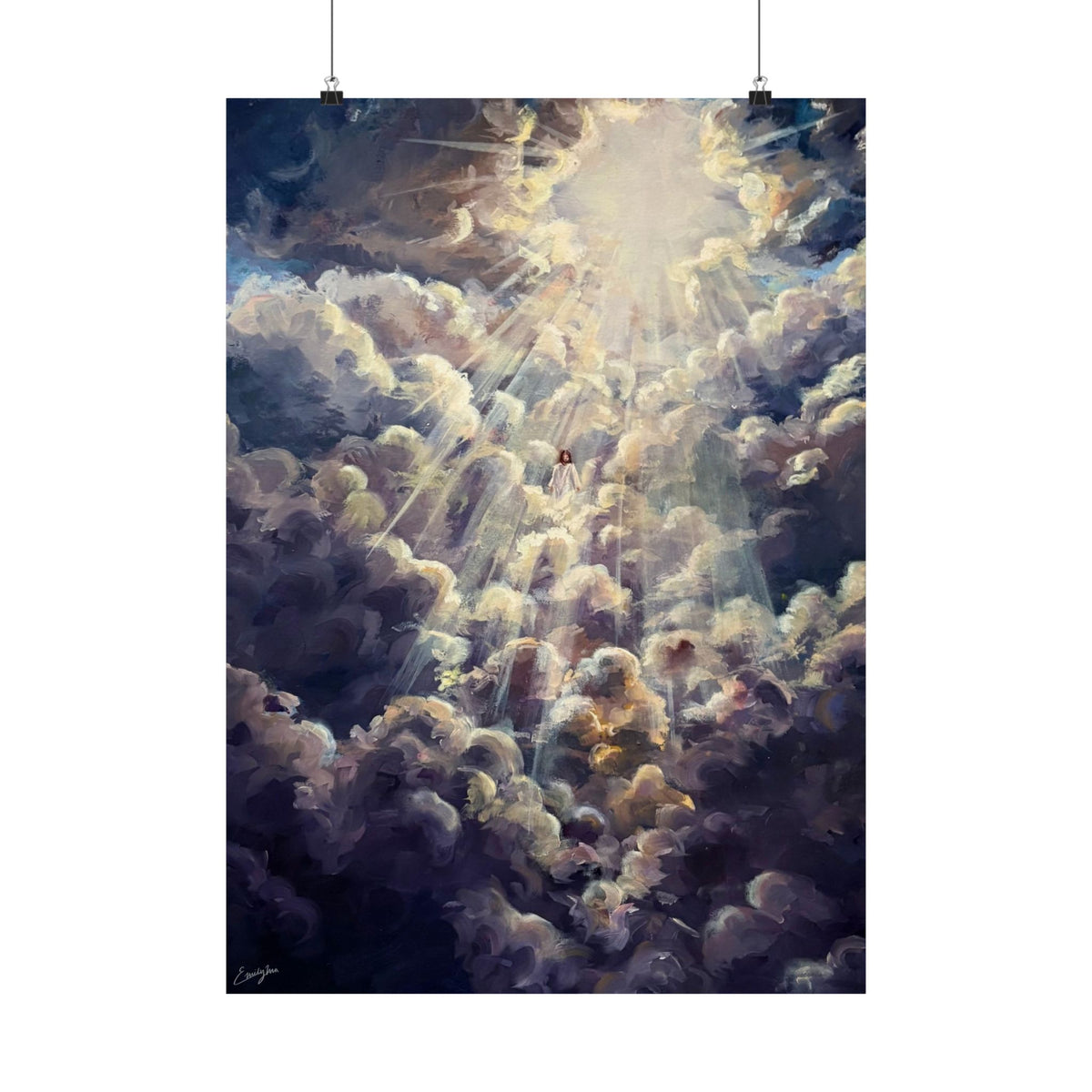 Revelations 1:7 Matte Paper Print