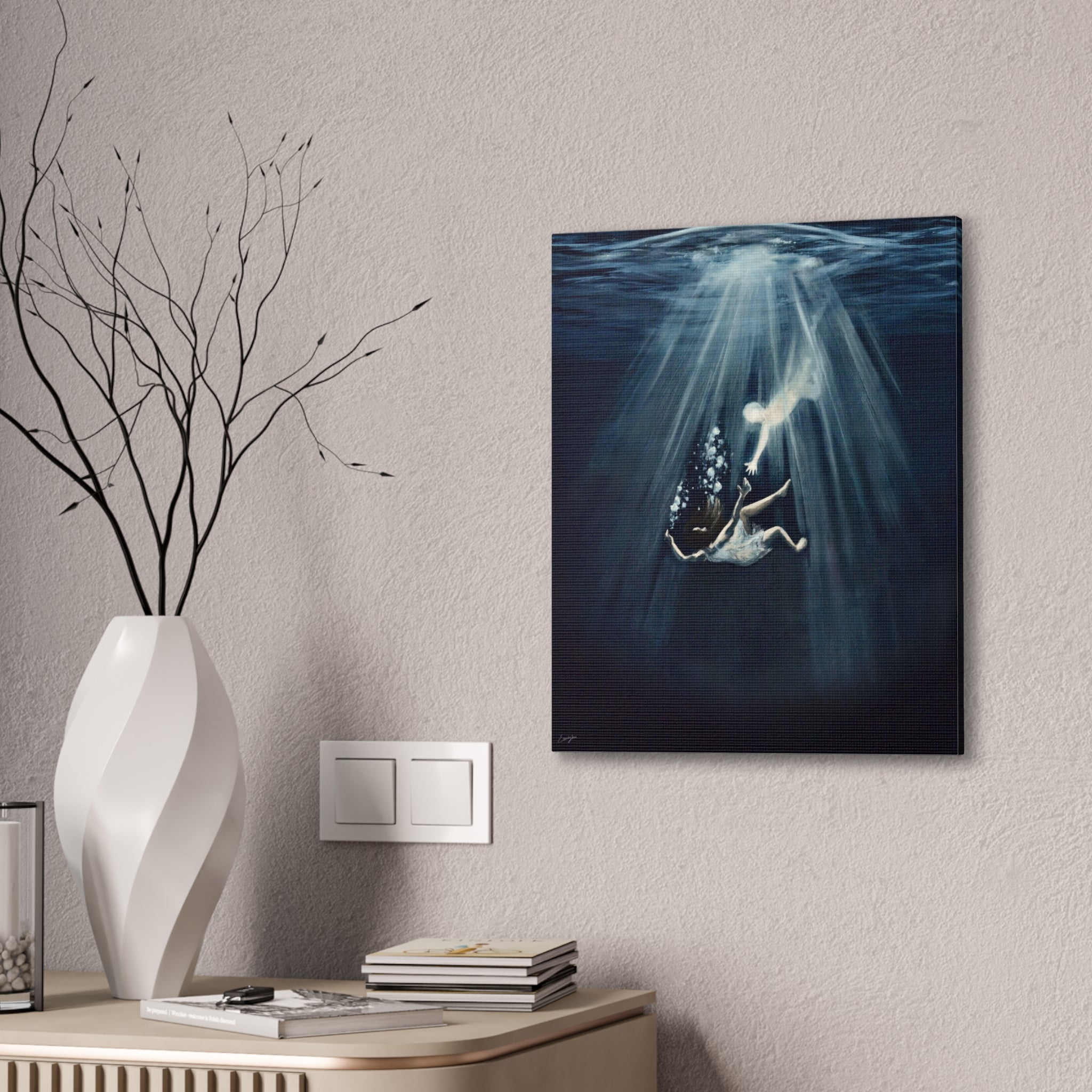 Isaiah 43:2 Canvas Print