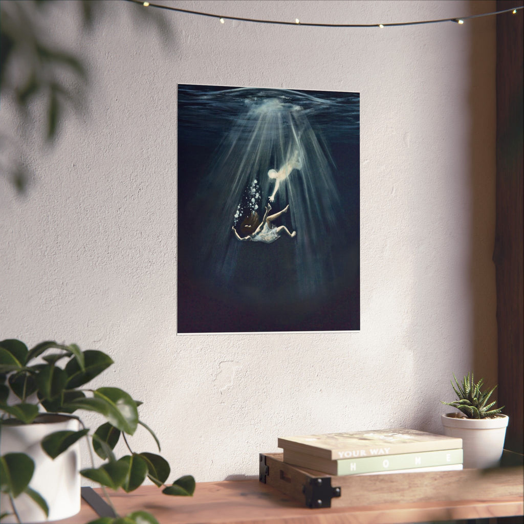 Matte saiah 43:2 Paper Print