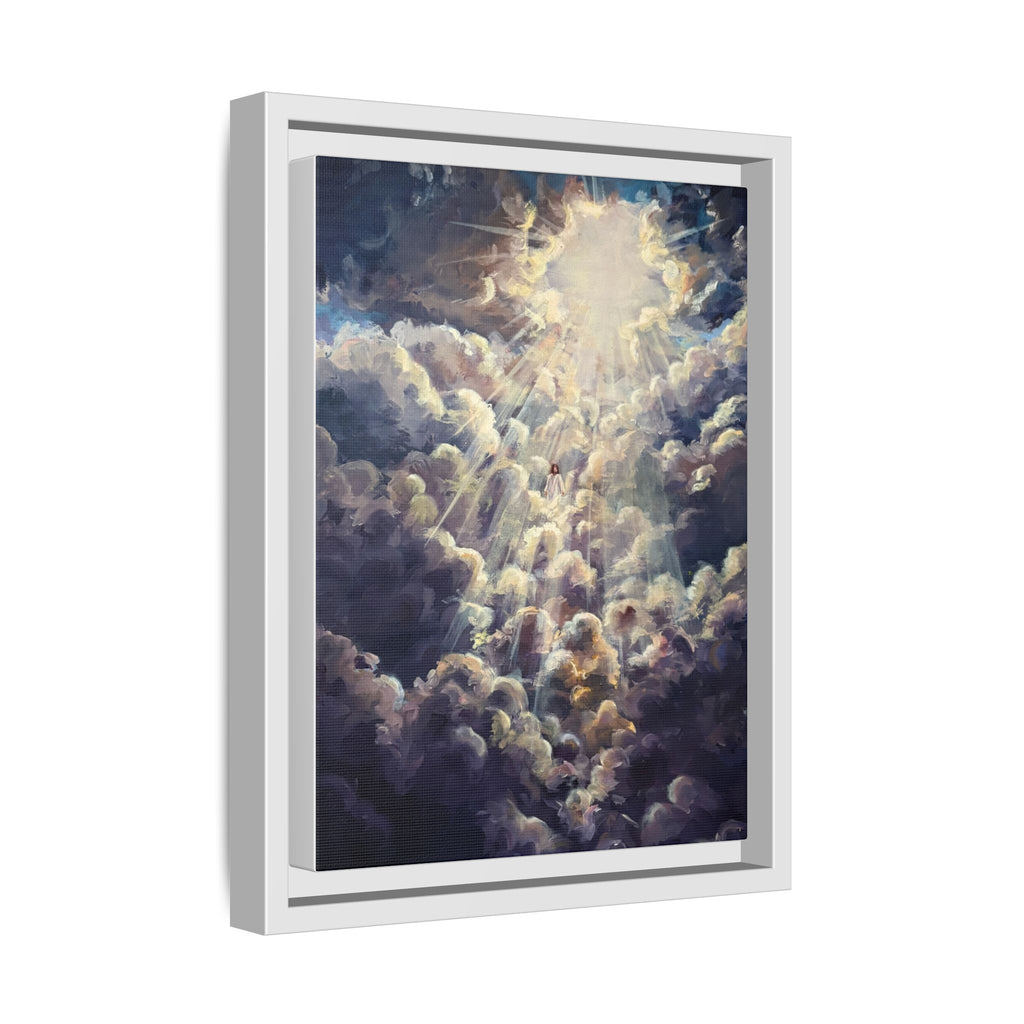 Revelations 1:7 Framed Canvas Print