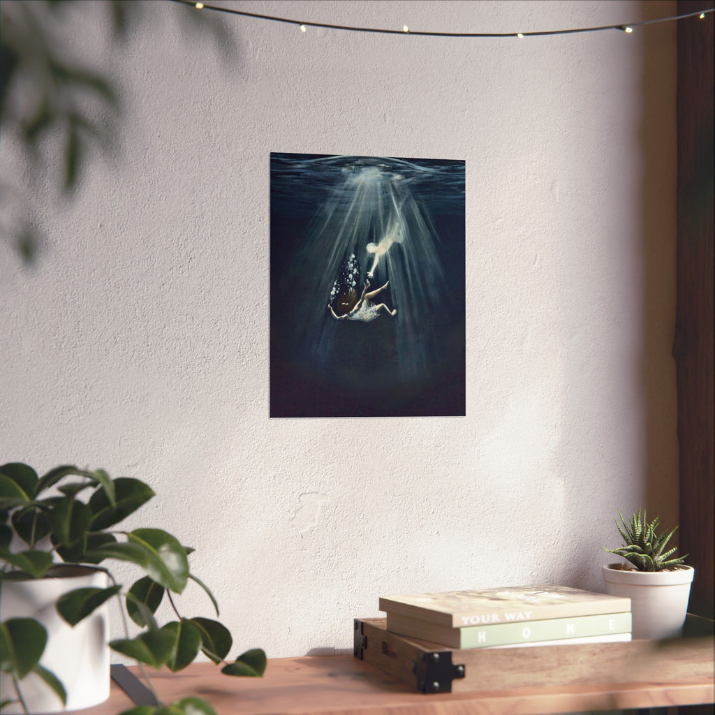 Matte saiah 43:2 Paper Print