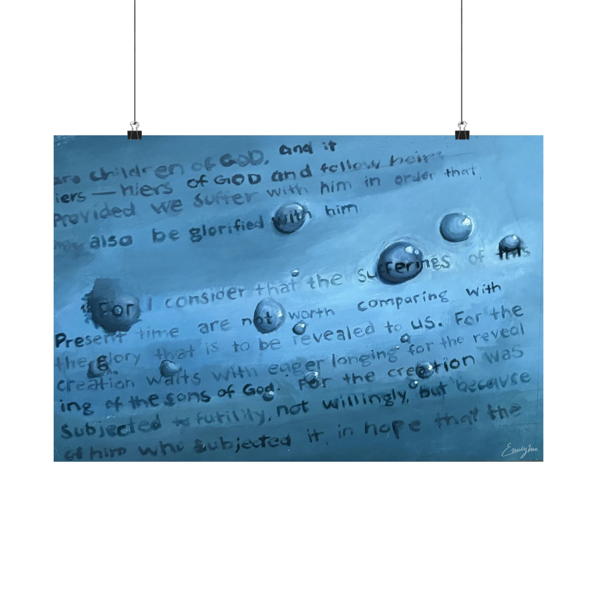 Romans 8:18 Matte Paper Print