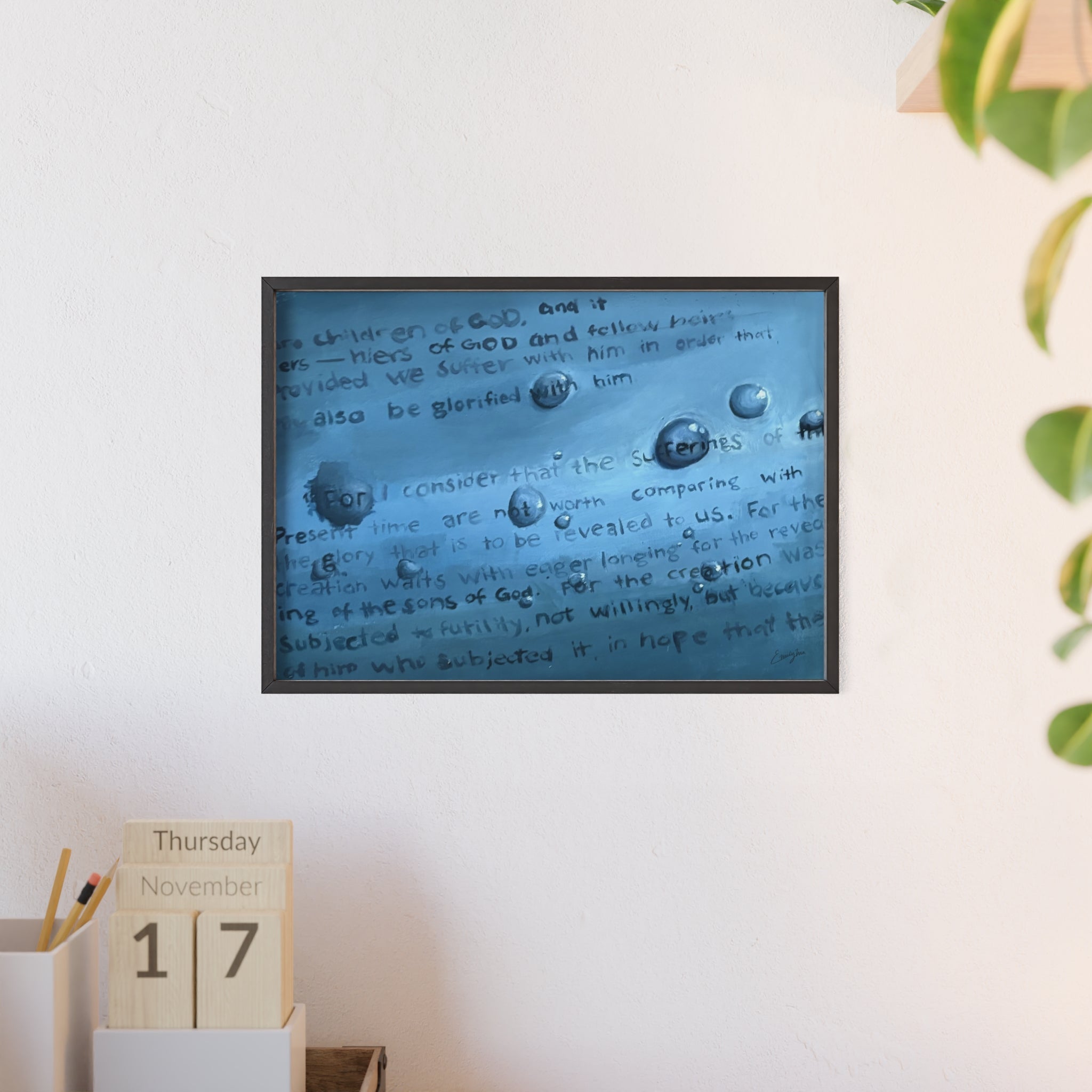 Romans 8:18 Framed Print