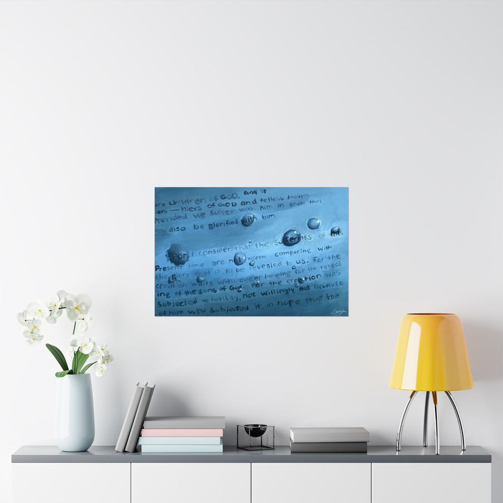 Romans 8:18 Matte Paper Print
