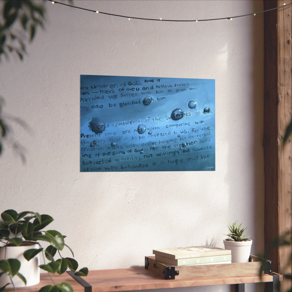 Romans 8:18 Matte Paper Print