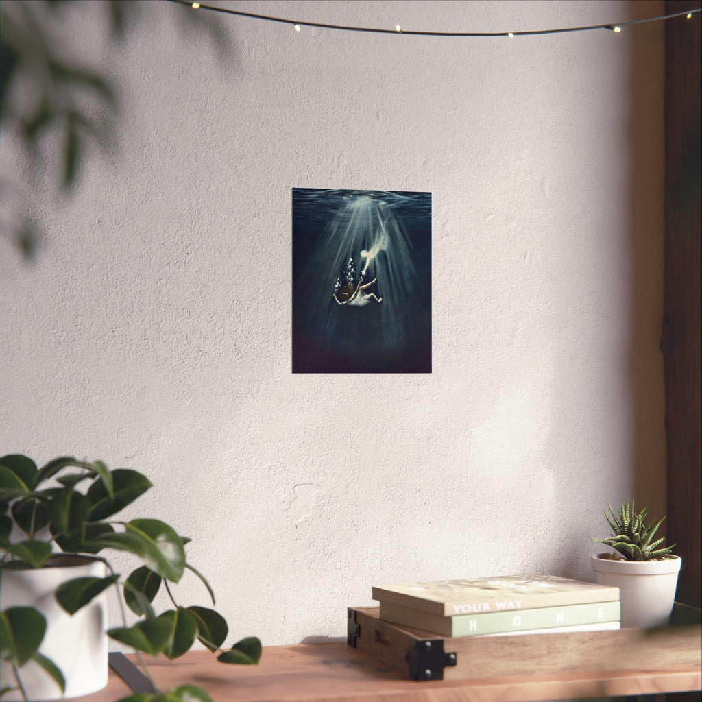 Matte saiah 43:2 Paper Print