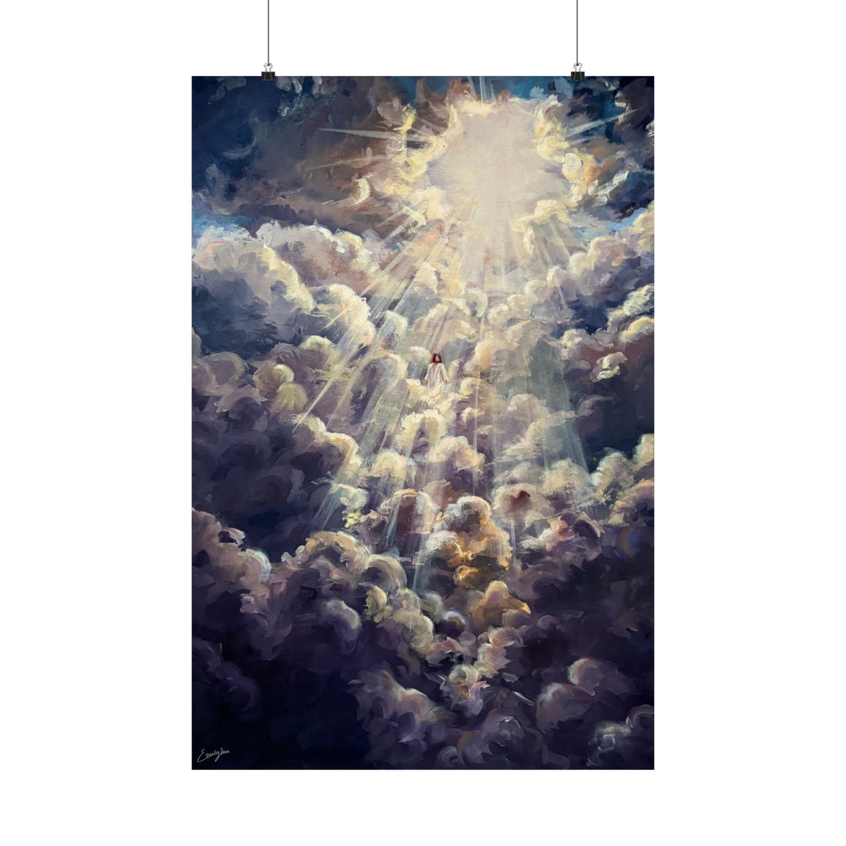 Revelations 1:7 Matte Paper Print
