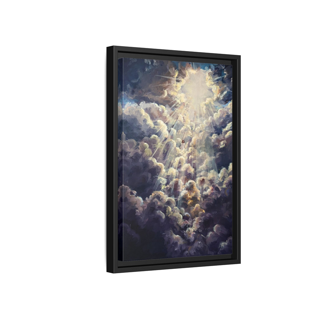 Revelations 1:7 Framed Canvas Print