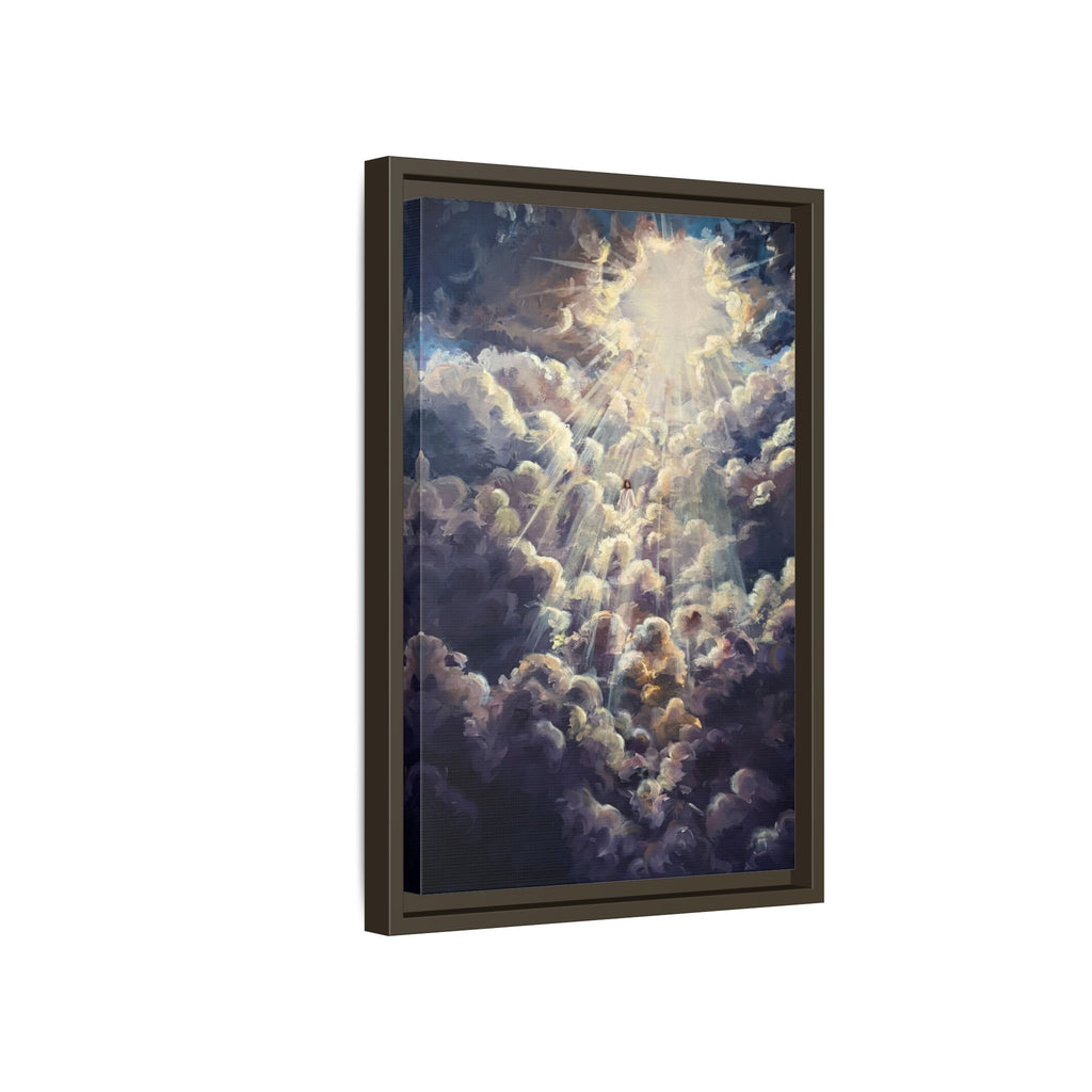 Revelations 1:7 Framed Canvas Print
