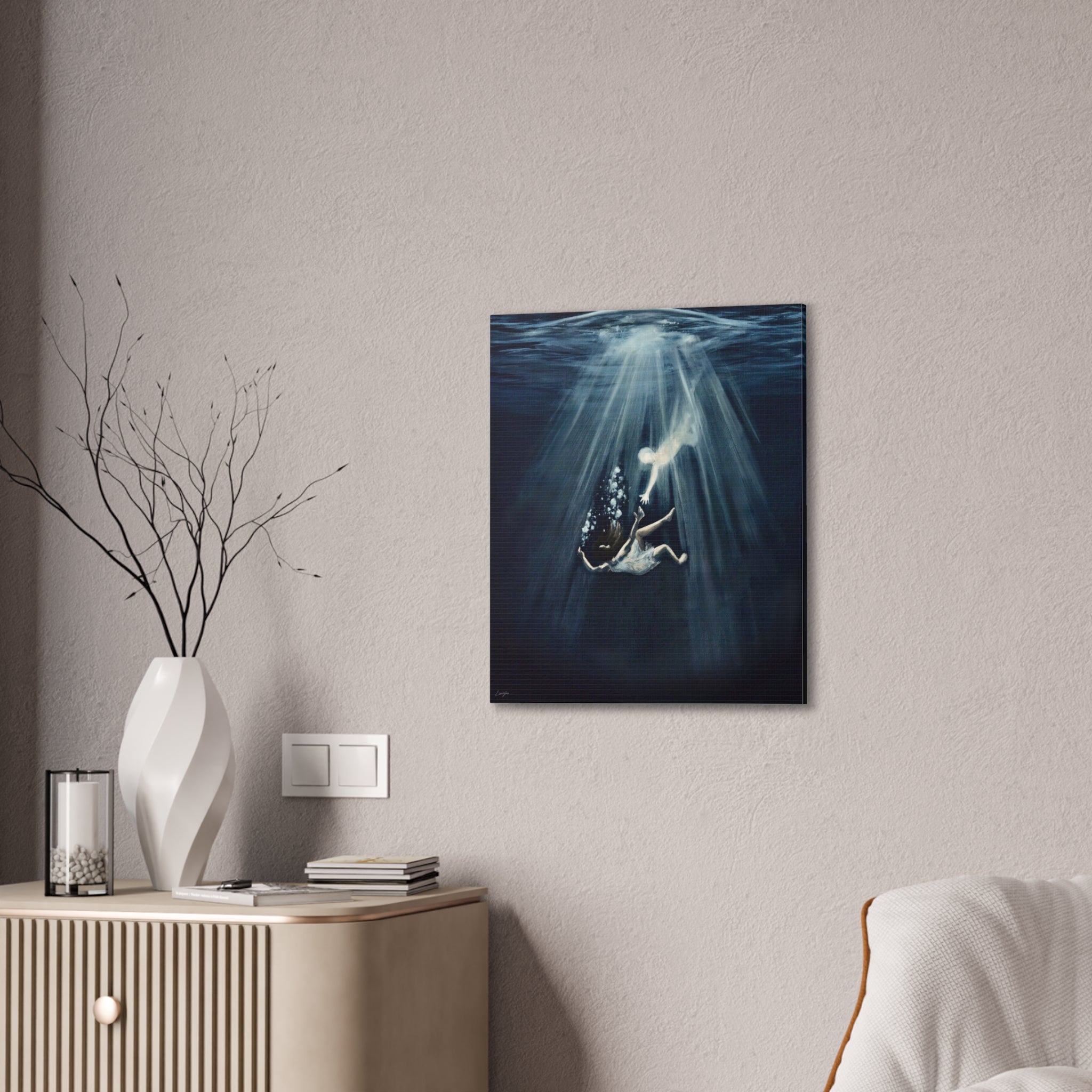 Isaiah 43:2 Canvas Print