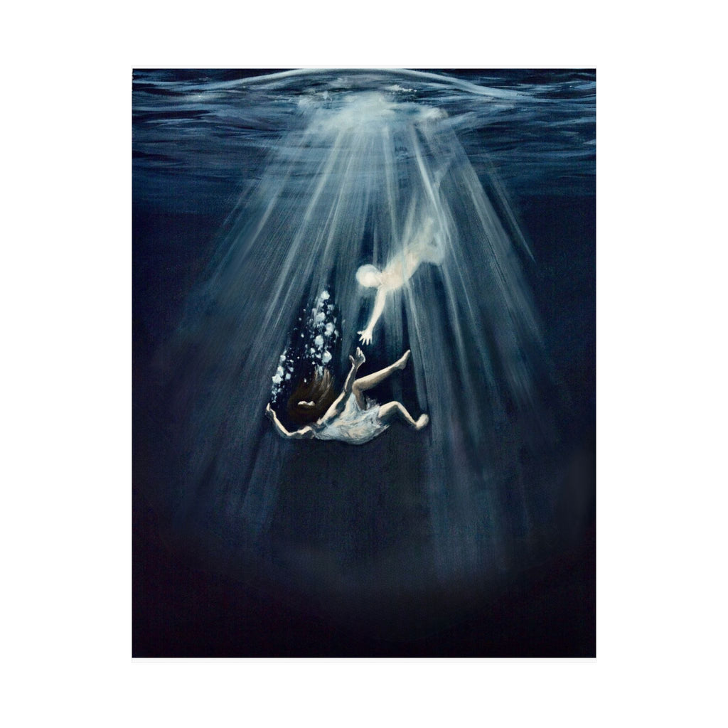 Matte saiah 43:2 Paper Print