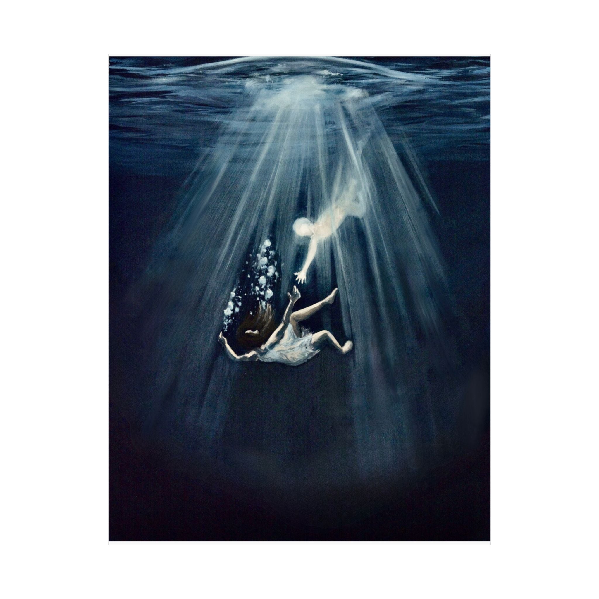 Matte saiah 43:2 Paper Print