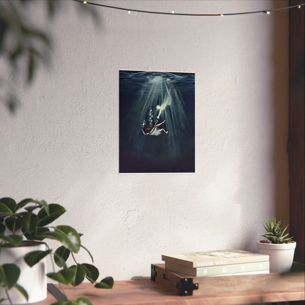 Matte saiah 43:2 Paper Print