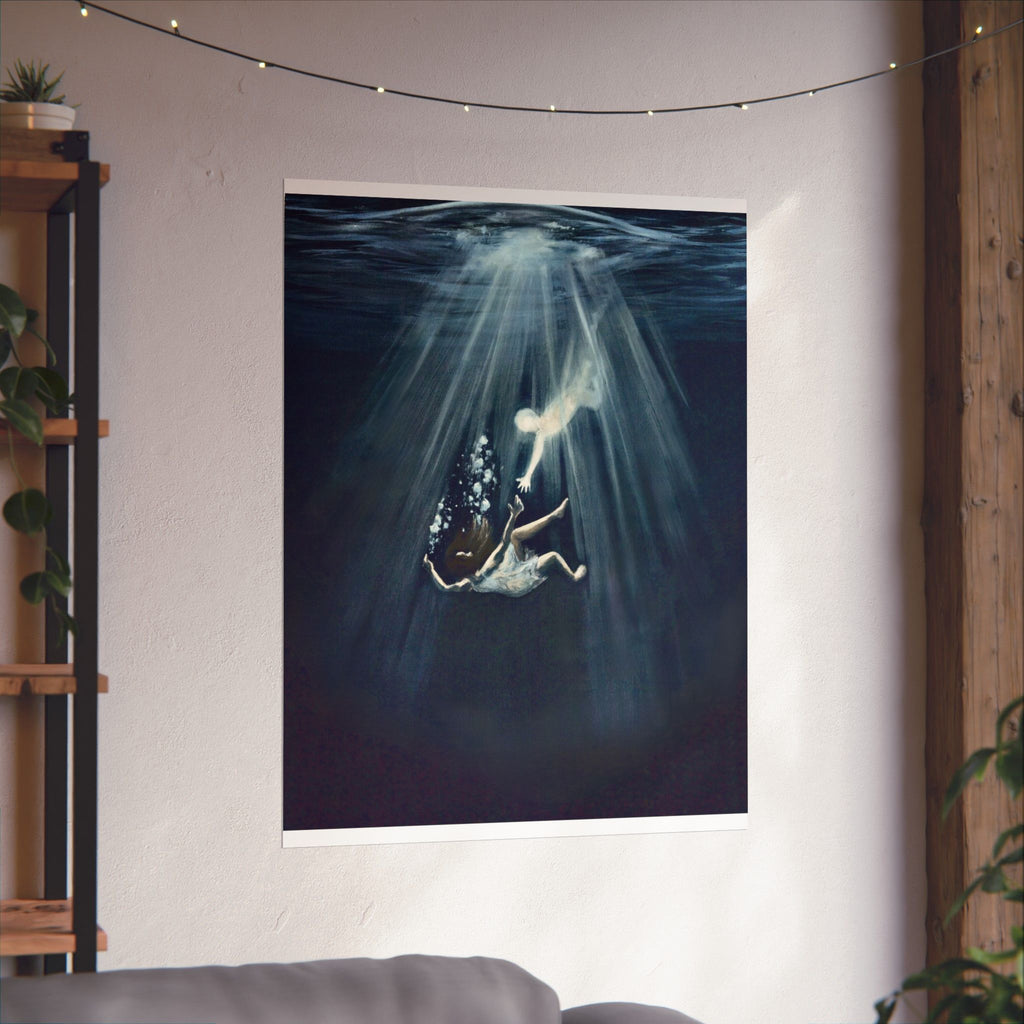 Matte saiah 43:2 Paper Print